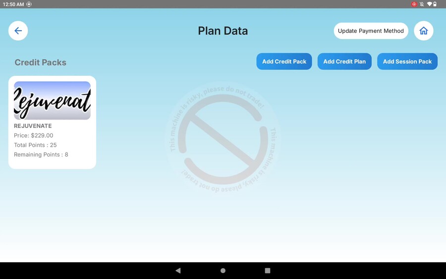Credit packs and membership plans