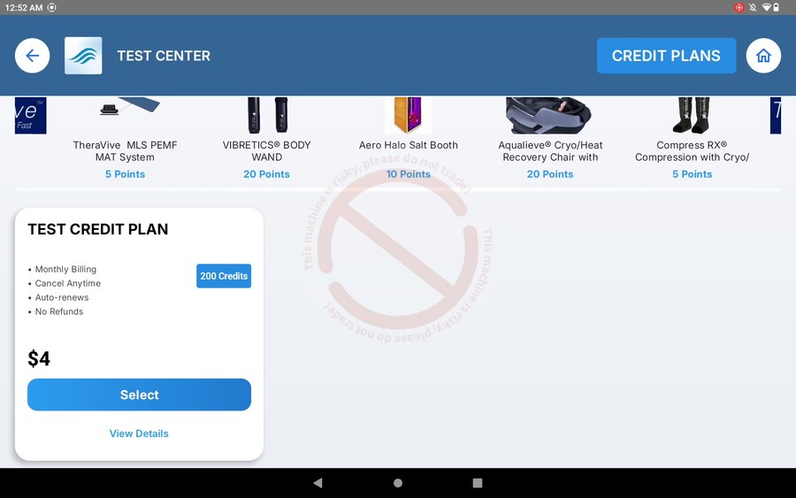 Kiosk home with credit plans